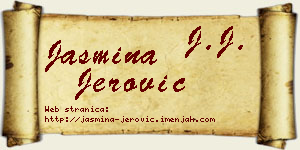 Jasmina Jerović vizit kartica
